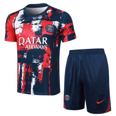 PSG 2024 2025 Blue Red Short Jersey Set