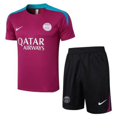 PSG 2024 2025 Pink Soccer Jersey Shorts Set
