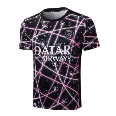 Alternative view of PSG 2025 2026 Black Pink Soccer Jersey Shorts Set