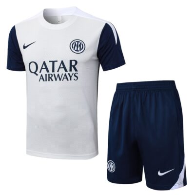 PSG 2025 2026 White Blue Short Shirt Set