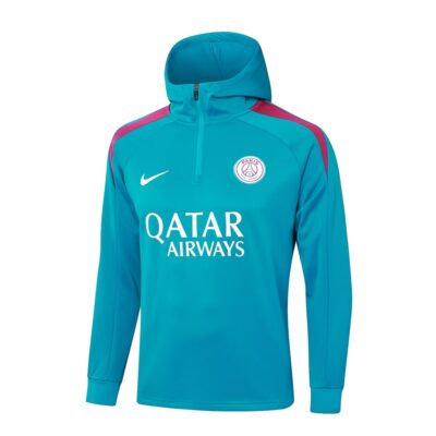 Alternative view of PSG Hooded Tracksuit 2024 2025 Sky Blue Sweatshirt