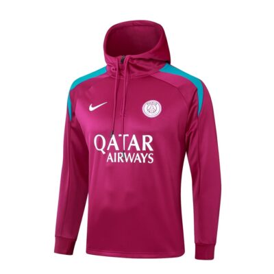 Alternative view of PSG Hooded Tracksuit Sweatshirt 2024 2025 Pink