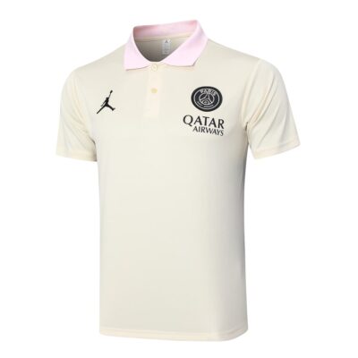 Alternative view of PSG Polo + Pants 2024 2025 Beige Training Tracksuit