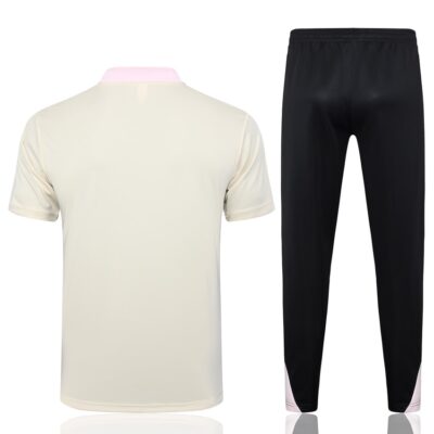 PSG Polo + Pants 2024 2025 Beige Training Tracksuit - Image 4