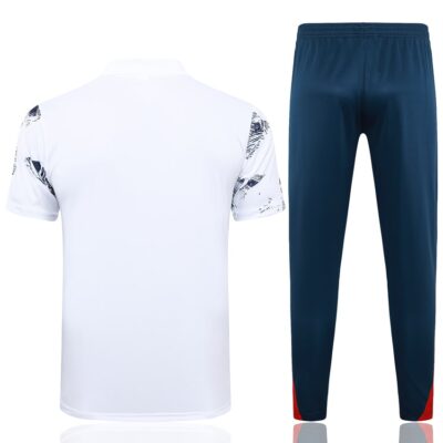 PSG Polo + Pants 2024 2025 Bright White Training Tracksuit - Image 4