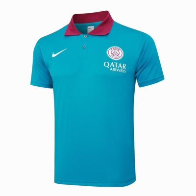 Alternative view of PSG Polo + Pants Training Tracksuit 2024 2025 Sky Blue
