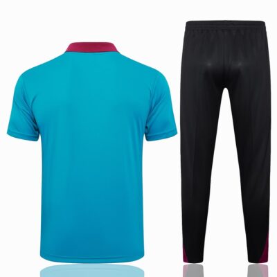 PSG Polo + Pants Training Tracksuit 2024 2025 Sky Blue - Image 4