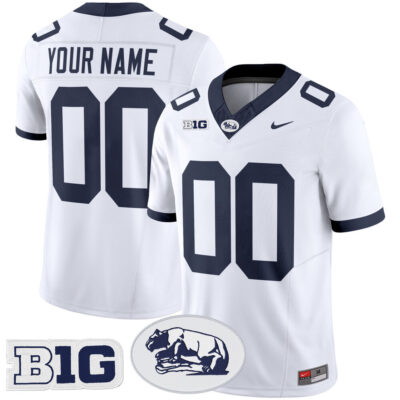 Penn State Nittany Lions Throwback Vapor Limited Custom Jersey - White