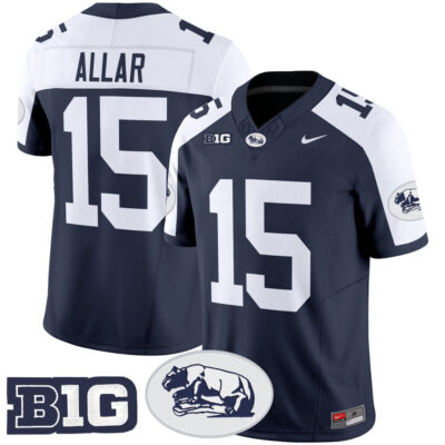 Penn State Nittany Lions Throwback Vapor Limited Jersey - Navy Alternate Drew Allar
