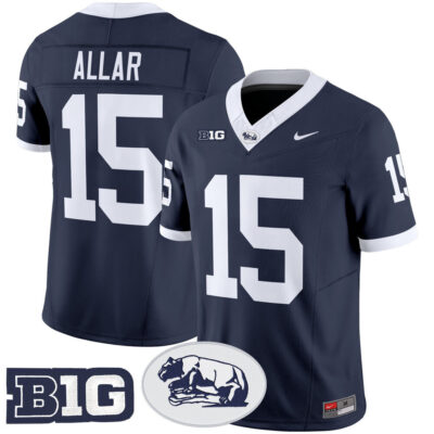 Penn State Nittany Lions Throwback Vapor Limited Jersey - Navy Drew Allar