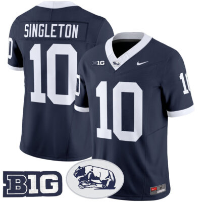 Penn State Nittany Lions Throwback Vapor Limited Jersey - Navy Nicholas Singleton