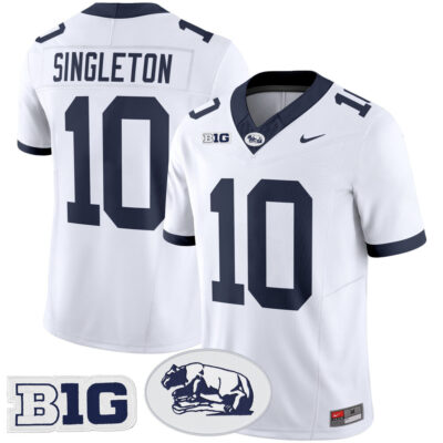 Penn State Nittany Lions Throwback Vapor Limited Jersey - White Nicholas Singleton