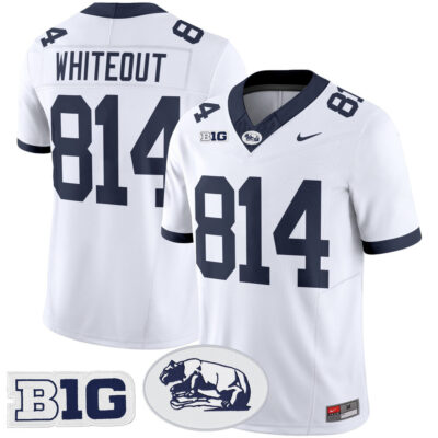 Penn State Nittany Lions Throwback Vapor Limited Jersey - White WHITEOUT 814
