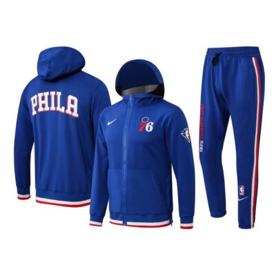 Philadelphia 76ers Hooded Tracksuit Set 22/23 - Blue