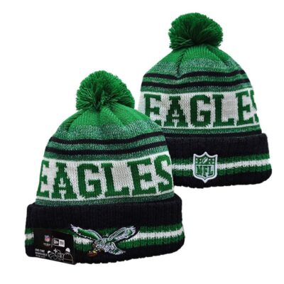 Philadelphia Eagles Cuffed Knit Hat with Pom