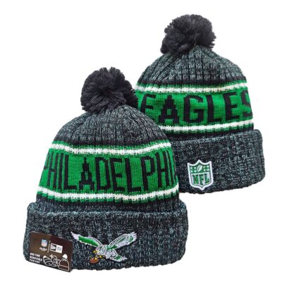Philadelphia Eagles Cuffed Knit Hat with Pom