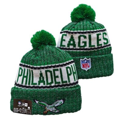 Philadelphia Eagles Cuffed Knit Hat with Pom