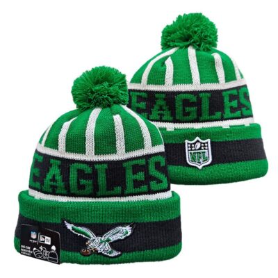 Philadelphia Eagles Cuffed Knit Hat with Pom