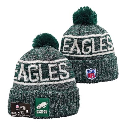 Philadelphia Eagles Cuffed Knit Hat with Pom
