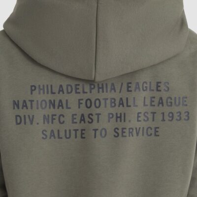Philadelphia Eagles Women's 2025 Salute to Service Sideline Standard Issue Dri-FIT Hoodie - Olive - Image 8