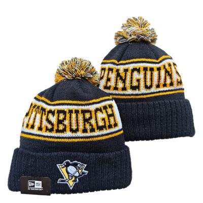 Pittsburgh Penguins Cuffed Knit Hat with Pom