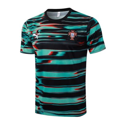 Alternative view of Portugal 2024 2025 Green Black Soccer Jersey Shorts Set