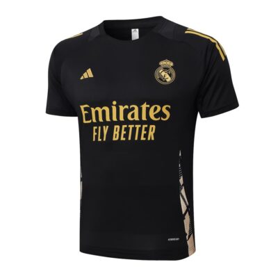 Alternative view of Real Madrid 2024 2025 Black Soccer Jersey Shorts Set