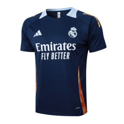 Alternative view of Real Madrid 2024 2025 Dark Blue Soccer Jersey Shorts Set