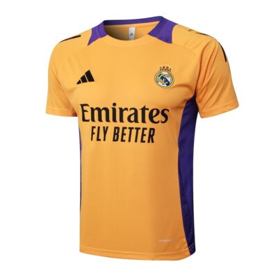 Alternative view of Real Madrid 2024 2025 Orange Short Jersey Set