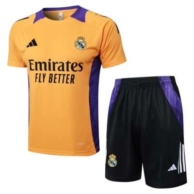 Real Madrid 2024 2025 Orange Short Jersey Set