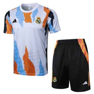 Real Madrid 2024 2025 White Spot Short Kit