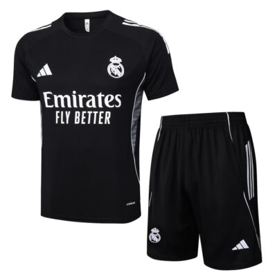 Real Madrid 2025 2026 Black Dark Kit Shorts
