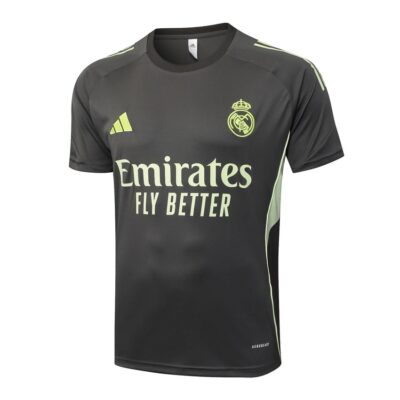 Alternative view of Real Madrid 2025 2026 Black Yellow Short Shirt Set