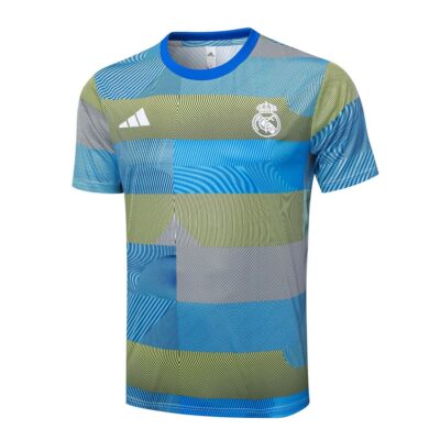 Alternative view of Real Madrid 2025 2026 Blue Green Soccer Jersey Shorts Set