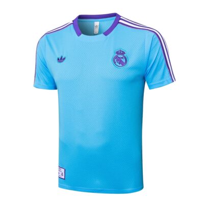 Alternative view of Real Madrid 2025 2026 Sky Blue Soccer Jersey Shorts Set