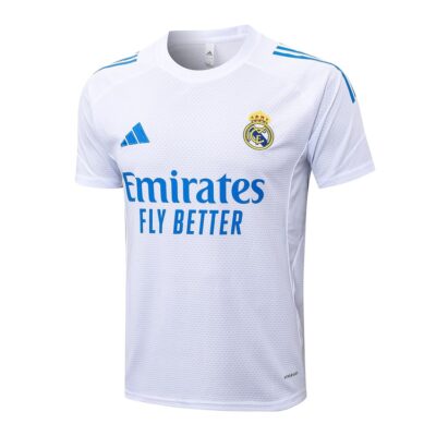 Alternative view of Real Madrid 2025 2026 White Blue Short Shirt Kit