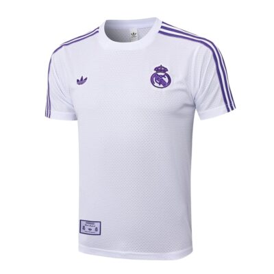 Alternative view of Real Madrid 2025 2026 White Purple Kit Shorts