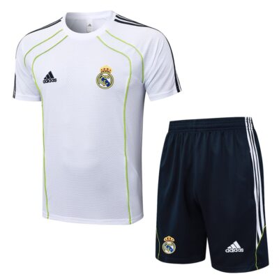 Real Madrid 2025 2026 White Soccer Jersey Shorts Set