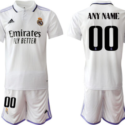 Real Madrid Custom 22/23 White Home Soccer Jersey Suit
