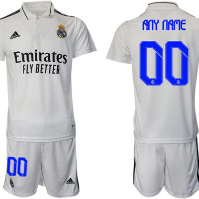 Real Madrid Custom 22/23 White Home Soccer Jersey Suit