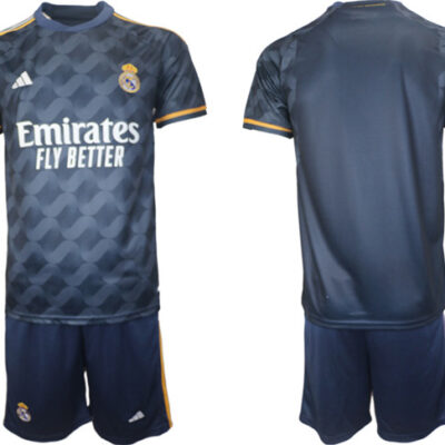 Real Madrid Custom 23/24 Navy Away Soccer Jersey Suit