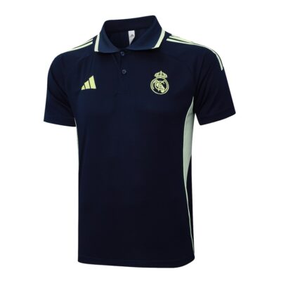 Alternative view of Real Madrid Polo + Pants 2025 2026 Dark Blue Training Tracksuit