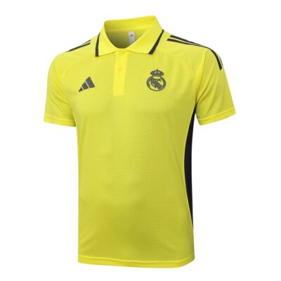 Alternative view of Real Madrid Polo + Pants 2025 2026 Light Yellow Training Tracksuit