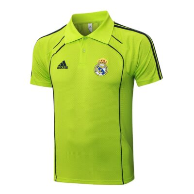 Alternative view of Real Madrid Polo + Pants 2025 2026 Yellow Training Tracksuit