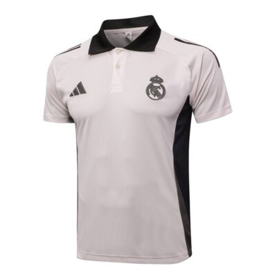 Alternative view of Real Madrid Polo + Pants Training Tracksuit 2024 2025 Grey Pink