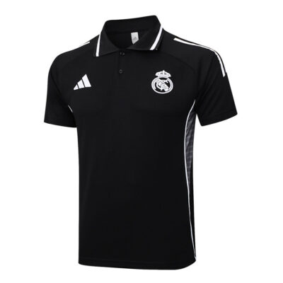 Alternative view of Real Madrid Polo + Pants Training Tracksuit 2025 2026 Black Dark