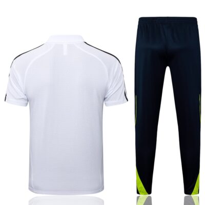 Real Madrid Polo + Pants Training Tracksuit 2025 2026 White - Image 4