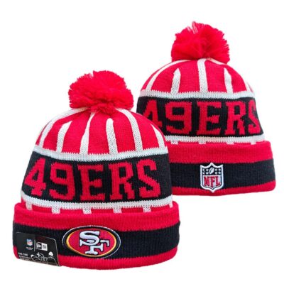 San Francisco 49ers Cuffed Knit Hat with Pom