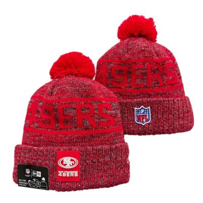 San Francisco 49ers Cuffed Knit Hat with Pom