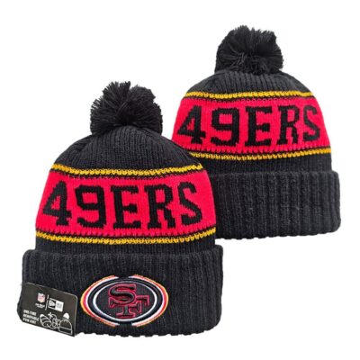 San Francisco 49ers Cuffed Knit Hat with Pom
